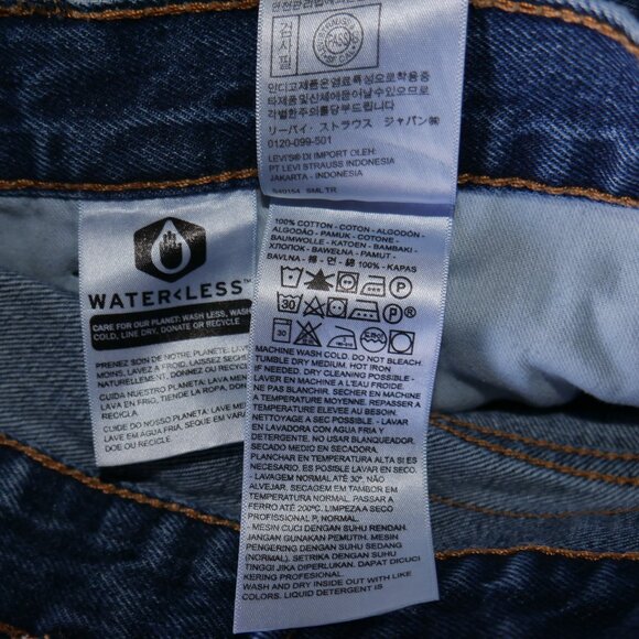 Levis 550 Relaxed Fit Tapered Leg Denim Jeans Men's Size 48x30 Stonewashed Blue - Picture 9 of 11